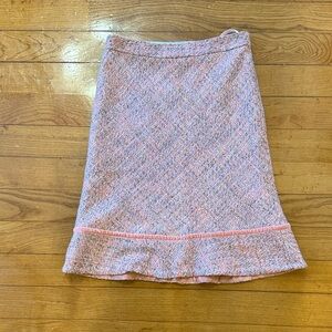 GAP Pink Tweed A-Line Skirt